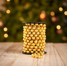 Load image into Gallery viewer, buy Large metallic gold bead chain for Christmas tree decoration online Bangalore