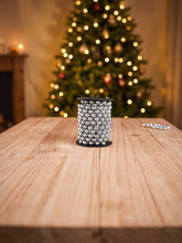 Load image into Gallery viewer, Large silver beaded garland for Christmas tree