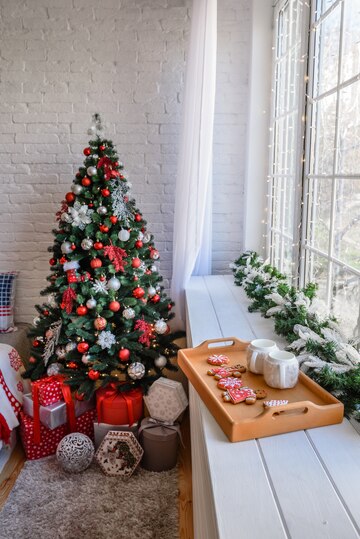 Best Places Put Up a Christmas Tree By Wide Windows