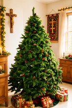 Load image into Gallery viewer, 7 feet Greekwood Spruce Christmas Tree with fully dense foliage

