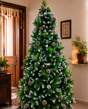 Load image into Gallery viewer, 8ft Virginia Pine artificial Christmas tree with realistic green foliage
