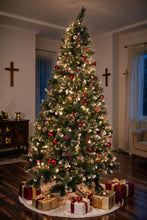 Load image into Gallery viewer, 8ft Venetian Noble Fir artificial Christmas tree for home and festive decoration
