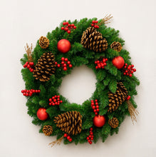 Load image into Gallery viewer, Beautiful Christmas wreath decoration for home entrance
