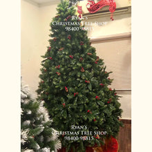 Load image into Gallery viewer, 8ft Berry Thick Artificial Christmas Tree - Density Christmas Tree Online India
