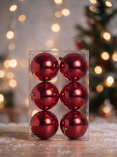 Load image into Gallery viewer, Premium red Christmas baubles for Christmas tree decoration in India
