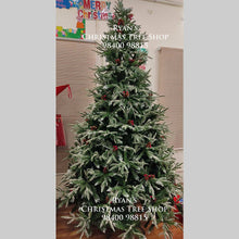 Load image into Gallery viewer, Buy 8ft Snow Kissed Alpine Spruce Artificial Christmas Trees
