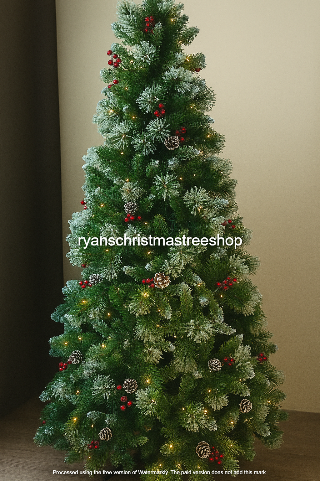 8ft Winterlight Pre-lit Christmas Tree (Warm White Led Lights)