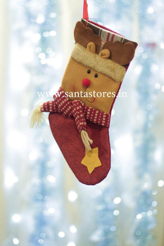 buy Christmas Santa Browns Happy Holiday Stockings Online India