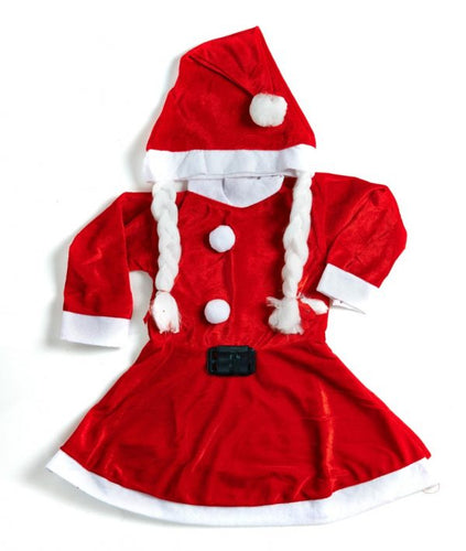 buy Christmas Santa dress girl frock 2yrs baby costume online india